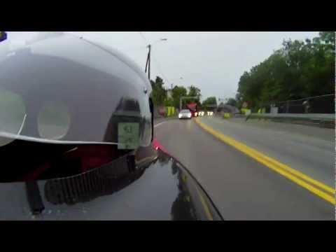 Velomobile in Oslo. Cycling to work- high speed