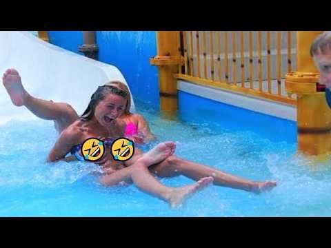Try Not To Laugh at These 69 Waterslide Fails 🤣