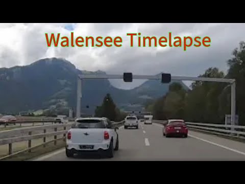 Timelapse Drive Through Switzerland: From Balzers direction of Zurich with Stunning Scenery