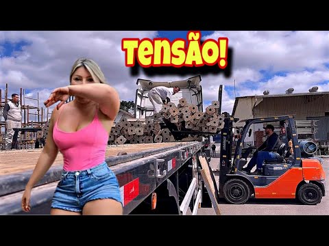 It collapsed from the top of the truck! It almost destroyed the truck!