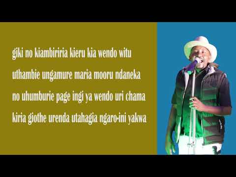 KIAMBIRIRIA KIERU by KIMANI WA TURACCO #number12