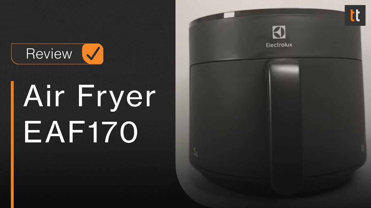 Miniatura da avaliação em vídeo de Fritadeira Sem Óleo Electrolux EAF71 7L Cinza