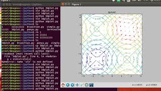 Contour Plot on Python in Ubuntu.