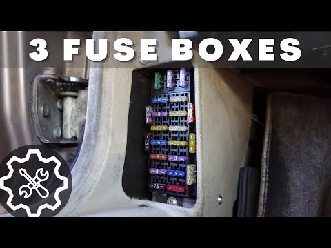 Locating Fuse Boxes in a 1988-1994 Jaguar XJ6 XJ40