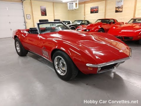 1969 Monza Red Corvette Stingray Convertible Automatic Video