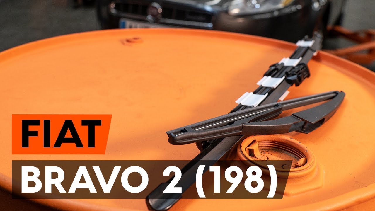 Kaip pakeisti Fiat Bravo 2 valytuvų: galas - keitimo instrukcija