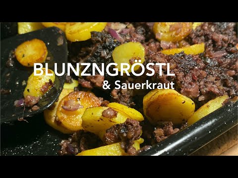 Blunzngröstl & Sauerkraut (Austrian blood sausage & potato recipe) I Traditional, but not