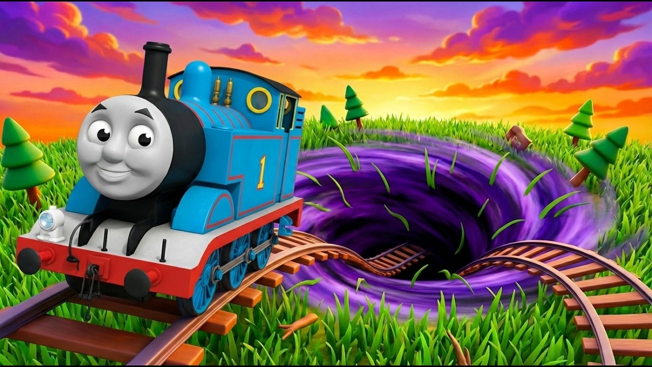 Thomas Got Pulled Into a Giant Hole… What Happens Next!? 🕳️🚂😱