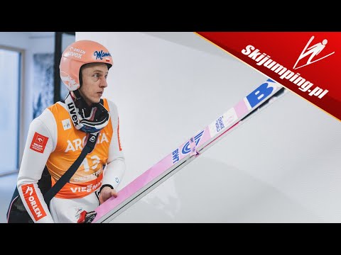 Do kogo machał Dawid KUBACKI na belce?