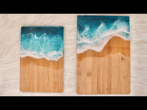 Resin Beach Serving Board Tutorial Fixing Resin Mistakes