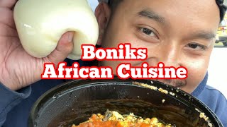 Fufu & Egusi Taste Test: Discovering West African Flavors at Boniks! Let's see what it's hittin on!