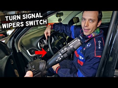 DODGE JOURNEY TURN SIGNAL SWITCH WIPERS SWITCH REMOVAL REPLACEMENT. FIAT FREEMONT