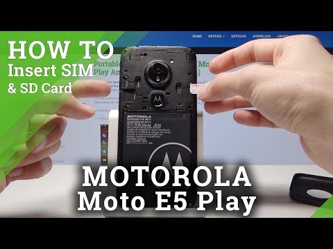 How to Insert SIM and SD Card in MOTOROLA Moto E5 Play – Install SIM & SD Card