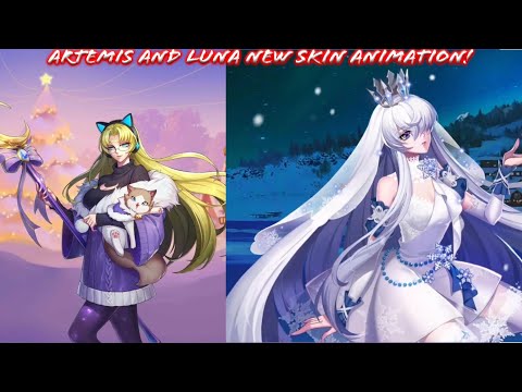 Saint Seiya: Awakening - Artemis New Skin and Luna Skin Animation!