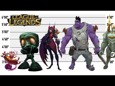 League of Legends Size Comparison| The Biggest Characters of League of Legends