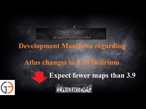 [POE Delirium] GGG  Development Manifesto regarding 3.10 Maps/Atlas