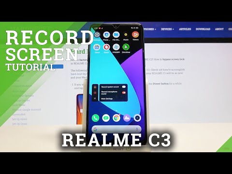 How to Activate Front Camera on Screen Recorder in Realme C3 – Display Recorder