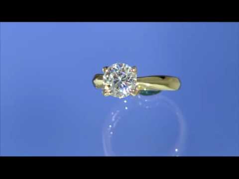 AMAZING SOLITAIRE 18K AND STERLING RING 2.10 CTW
