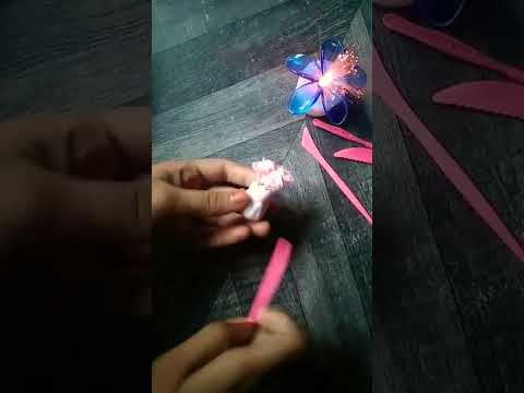 Clay art 🎨✏️ with flowers and Flower wads