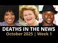 Who Died This Week October 2025 1 Celebrity Deaths More