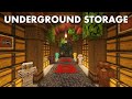 Minecraft | How to build an Underground Storage Room | Tutorial
