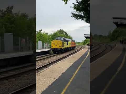 Class 37 (37175) passing through Gainsborough Lea Road this evening 15-06-22
