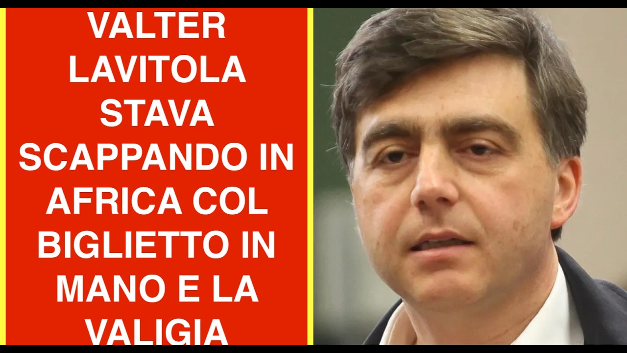 VALTER LAVITOLA STAVA SCAPPANDO IN AFRICA COL BIGLIETTO IN MANO E LA VALIGIA