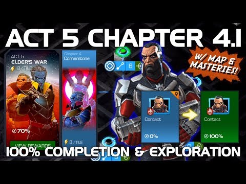 Act 5 Chapter 4.1 100% Completion & Exploration (Punisher 2099 Boss) | Marvel Contest of Champions