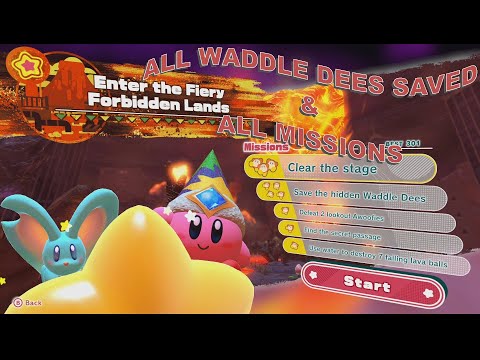 Kirby and the Forgotten Land - ENTER THE FIERY FORBIDDEN LANDS (Redgar Forbidden Lands) Guide