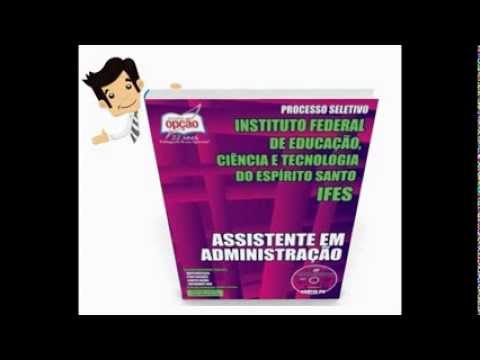 Apostila Concurso IFES-ES 2015 - Assistente em Administração