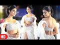 Pooja Hegde SIZZLING H0T Look In Off Shoulder Shimmering Backless Gown Gaurav Gupta S Store Launch