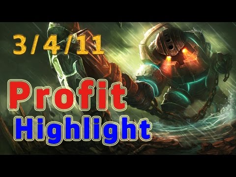 Highlight SKT T1 Profit Nautilus TOP vs Rumble Patch 7.4