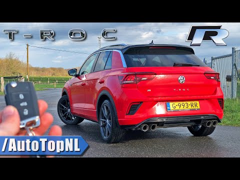 VW T ROC R Akrapovic 300HP REVIEW on AUTOBAHN (NO SPEED LIMIT) by AutoTopNL