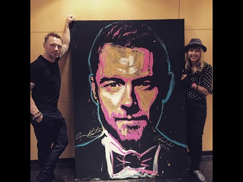 Ronan Keating painting by Corinne Sutter