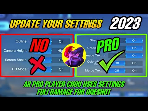 CHOU USER! NEW SEETINGS 2023 + HIGH DAMAGE | CHOU NEW UPDATE SEASON 26 | HAZA | MLBB