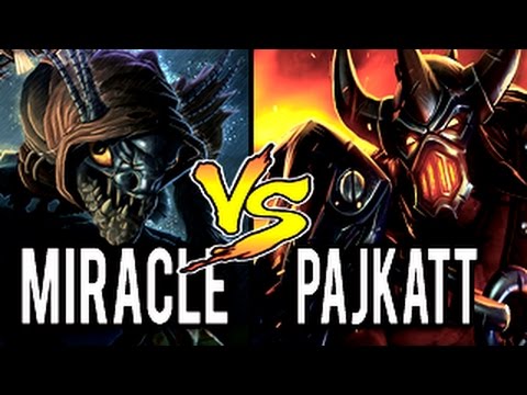 Miracle- Top 1 MMR Slark & Pajkatt Hard Tank Axe Crazy Game 7.02 Dota 2