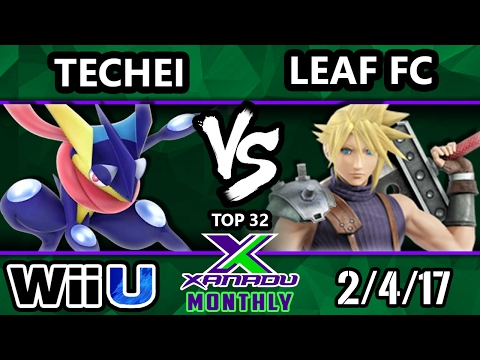 S@X Feb Monthly - Techei (Greninja) Vs. Leaf FC (Cloud) SSB4 - Smash 4 - Smash Wii U