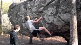 Keith Walker climbing at Rocktown