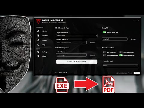 Cobra PDF Exploit - Inject EXE Payload to PDF 100% Undetectable 2026 - [ NEW ]