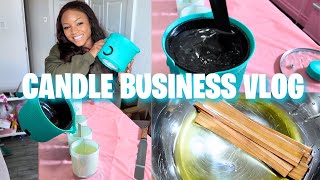 WEEKLY VLOG! RUNNING A CANDLE BUSINESS AT HOME SOAKING WICKS IN OLIVE OIL?!?!