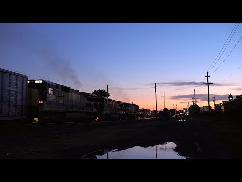 [4K] Trains at Sunset in the Merrimack Valley - 60 fps