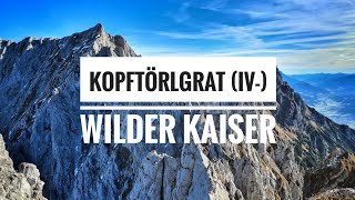 Ellmauer Halt - Kopftörlgrat (IV-), Herbst-Klettern im Wilden Kaiser