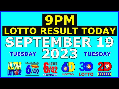9pm Lotto Result Today September 19 2023 (Tuesday)