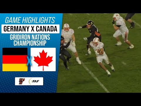 DEUTSCHLAND X KANADA | GRIDIRON NATIONS CHAMPIONSHIP 2025 | Spielzusammenfassung