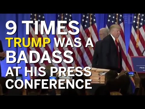 9 Times Trump Was A Badass At His PEOTUS Press Conference