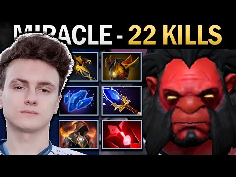 Axe Gameplay Miracle with 22 Kills and Aghanims - Dota Ringmaster