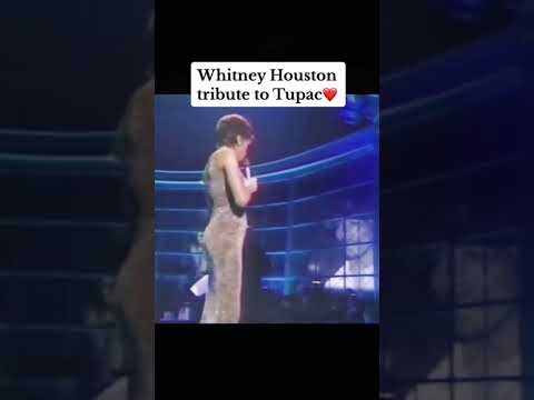 Whitney Houston pays tributes to the legend- Tupac. An unforgettable moment❤ #music #love #best