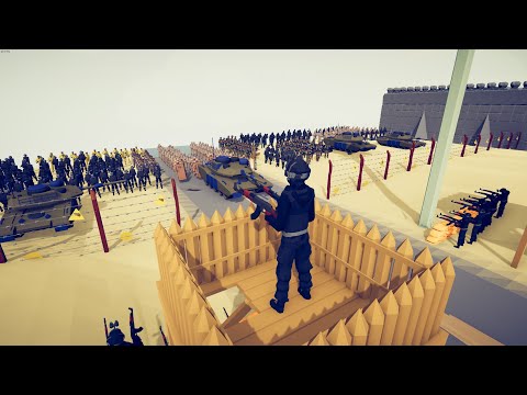 CAN 300x ARMY SOLDIERS CLEAR REBEL BASE? - Totally Accurate Battle Simulator TABS