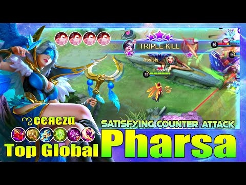 Pharsa Satisfying Counter Attack! Top Global Pharsa by ಌcєяєzα ~ Mobile Legends