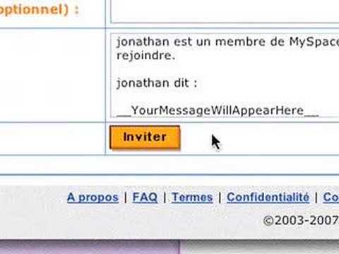 comment s'inscrire sur myspace music